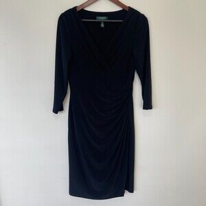 Lauren Ralph Lauren Black Dress Size 8 EUC